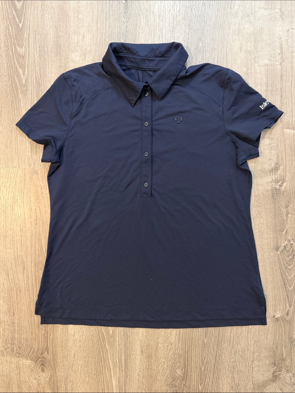 Lululemon Quick Dry True Navy Short Sleeve Casual Golf Tennis Women’s Polo